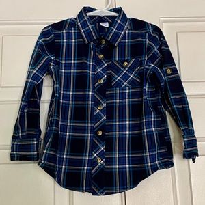 Toddler Boys LS Button-Down Shirt
